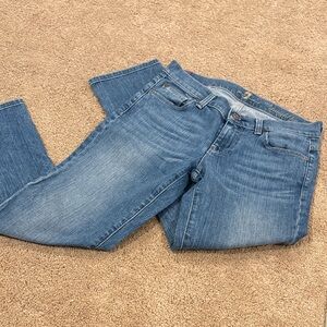7 for all mankind straight leg crop jeans